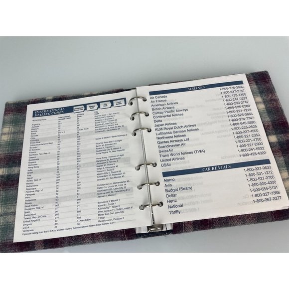 Vintage Pendleton Wool Address Book Cover Mead Address Plaid Organizer, Office - Picture 5 of 12